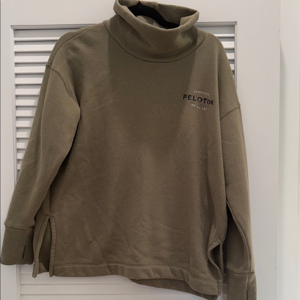 Peloton Men's Turtleneck Sweater in Olive